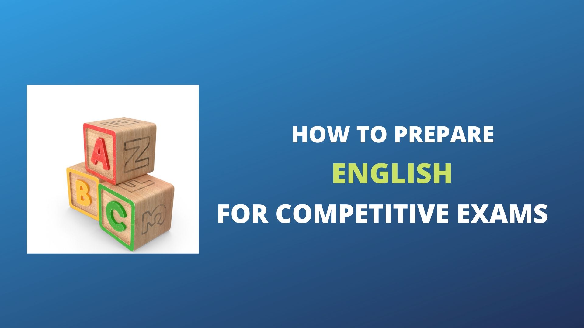 english preparation for competitive exams